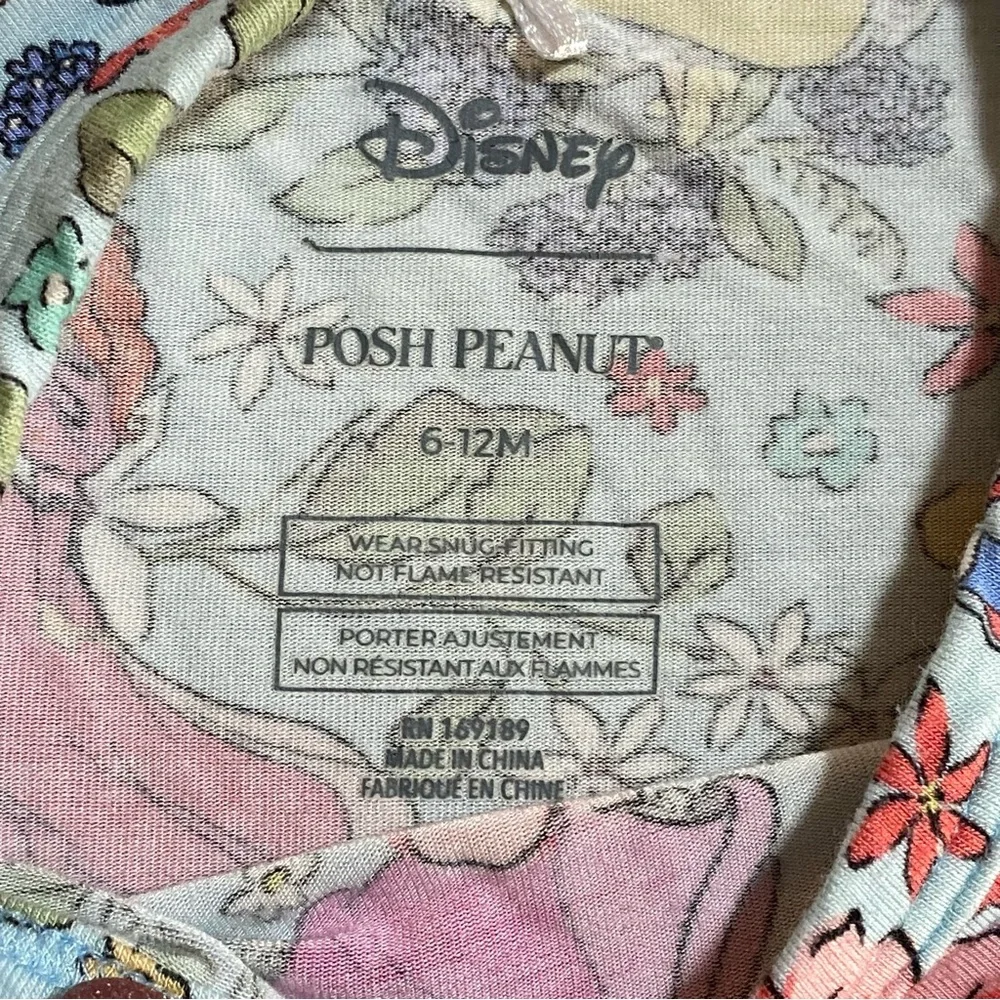 Posh Peanut Disney Princesses 2-piece 6-12M Pajamas‎